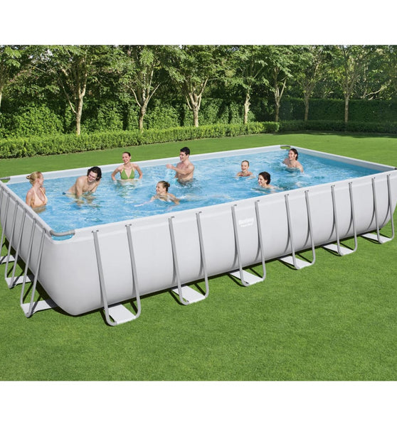 Power Steel Swimmingpool-Set Rechteckig 732x366x132 cm