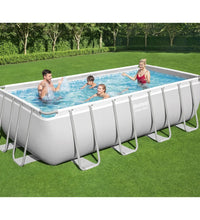 Power Steel Swimmingpool-Set Rechteckig 488x244x122 cm