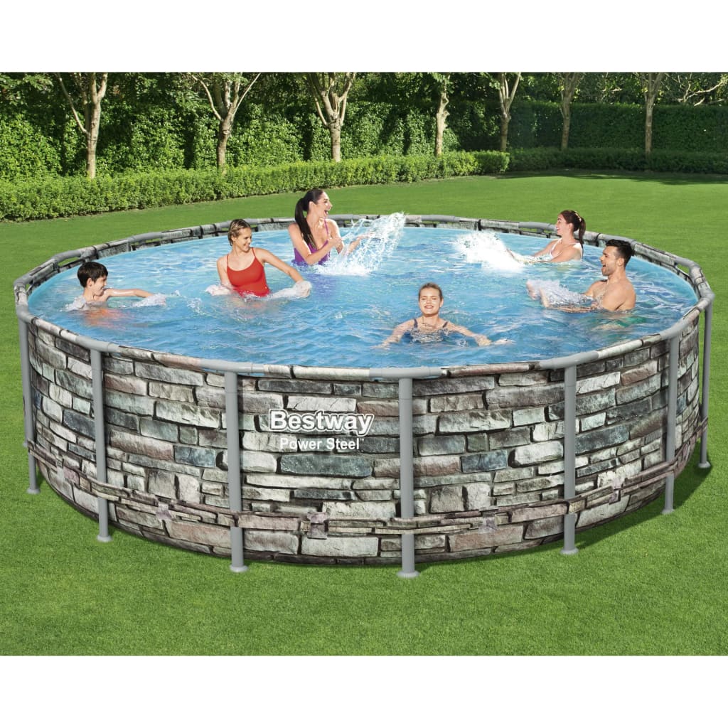 Power Steel Swimmingpool-Set 488x122 cm