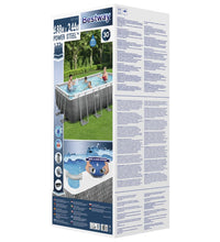 Power Steel Swimmingpool-Set Rechteckig 488x244x122 cm