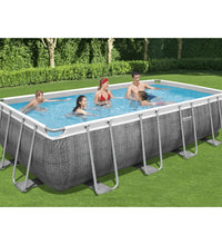 Power Steel Swimmingpool-Set Rechteckig 549x274x122 cm