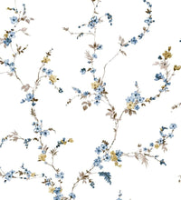 Noordwand Tapete Blooming Garden 6 Floral Strands Weiß und Blau