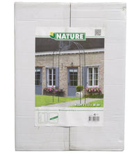 Nature Gartenbogen Metall 229x38x113 cm Schwarz