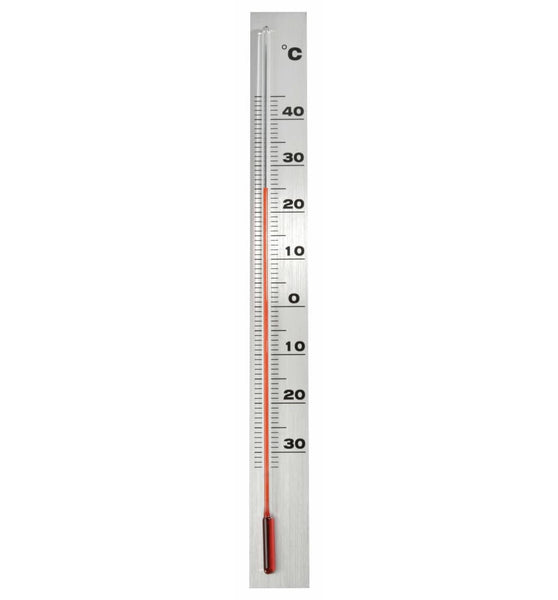 Nature Garten Wandthermometer Aluminium 3,8 x 0,6 x 37 cm