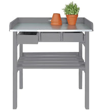 Esschert Design Garten-Arbeitstisch Grau CF29G