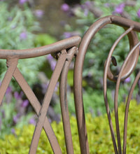 Esschert Design Gartenbank aus Metall im Altenglischen Stil MF009