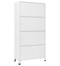 Schließfachschrank mit 6 Fächern Stahl 90x45x180 cm Grau