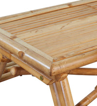 Picknicktisch 120x120x78 cm Bambus