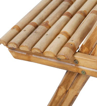 Picknicktisch 120x120x78 cm Bambus