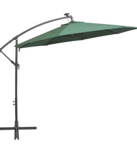 Sonnenschirm Ampelschirm mit LED-Beleuchtung 300 cm Metallmast