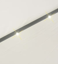 Sonnenschirm Ampelschirm mit LED-Beleuchtung 300 cm Metallmast