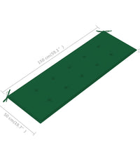 Gartenbank-Auflage Grün 150x50x3 cm Oxford-Gewebe