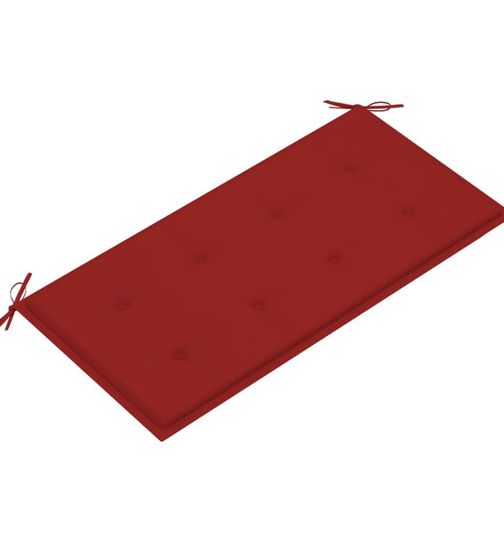 Gartenbank-Auflage Rot 100x50x3 cm Oxford-Gewebe