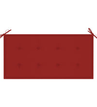Gartenbank-Auflage Rot 100x50x3 cm Oxford-Gewebe