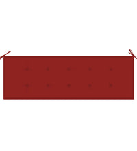 Gartenbank-Auflage Rot 150x50x3 cm Oxford-Gewebe