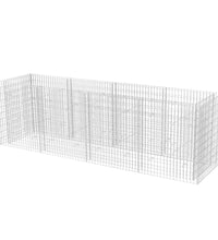 Gabionen-Hochbeet Stahl 360×90×100 cm