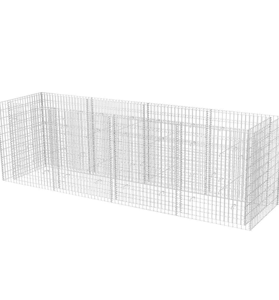 Gabionen-Hochbeet Stahl 360×90×100 cm