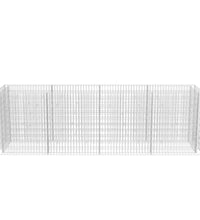 Gabionen-Hochbeet Stahl 360×90×100 cm
