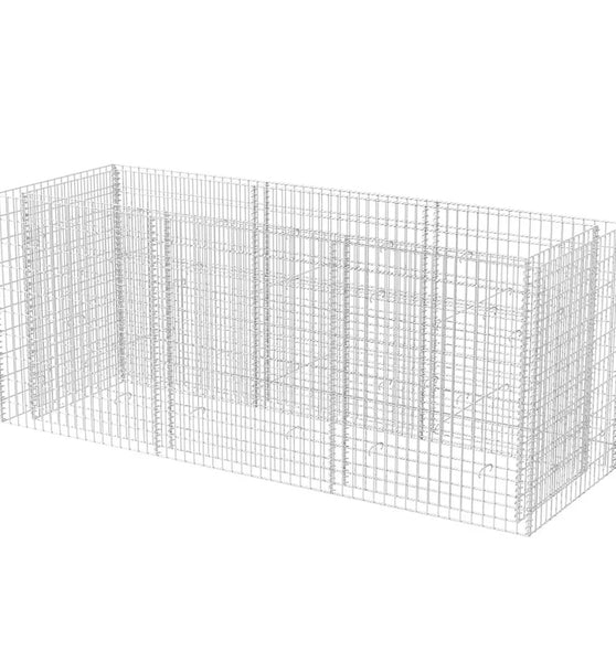 Gabionen-Hochbeet Stahl 270×90×100 cm