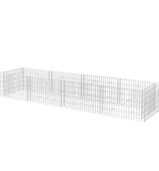 Gabionen-Hochbeet Stahl 360×90×50 cm