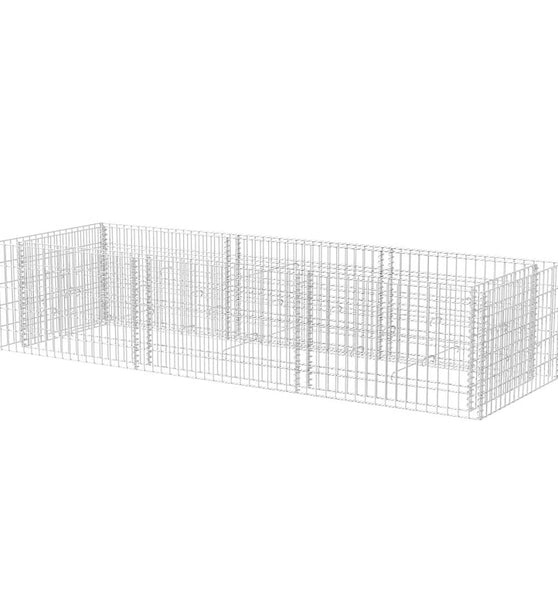 Gabionen-Hochbeet Stahl 270×90×50 cm
