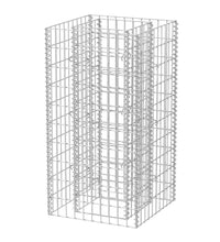 Gabionen-Hochbeet Stahl 50×50×100 cm