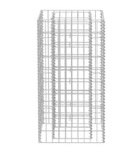 Gabionen-Hochbeet Stahl 50×50×100 cm