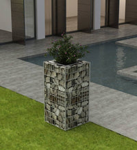 Gabionen-Hochbeet Stahl 50×50×100 cm