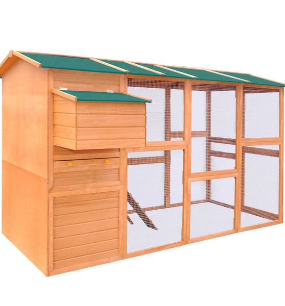 Hühnerstall Holz 295x163x170 cm