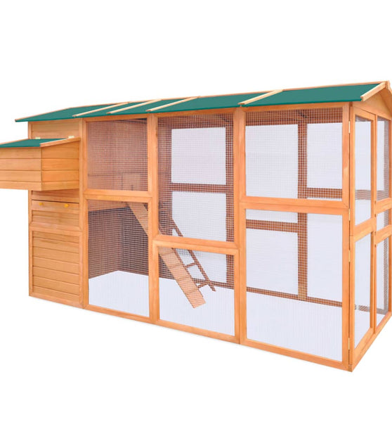 Hühnerstall Holz 295x163x170 cm