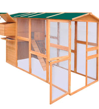 Hühnerstall Holz 295x163x170 cm