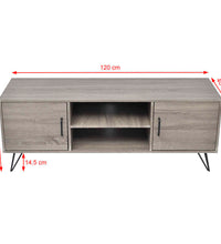 TV-Schrank Grau 120x40x45 cm Grau