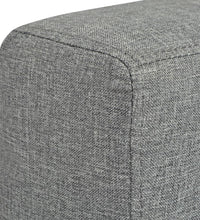 3-Sitzer-Sofa Stoff Hellgrau