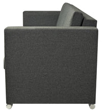 3-Sitzer Sofa Stoff Dunkelgrau