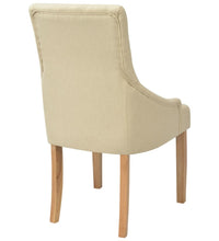Esszimmerstühle 2 Stk. Creme Stoff