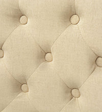 Esszimmerstühle 2 Stk. Creme Stoff