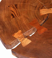Couchtisch mit massiver Akazienholz-Scheibe (55-60) x 40 cm