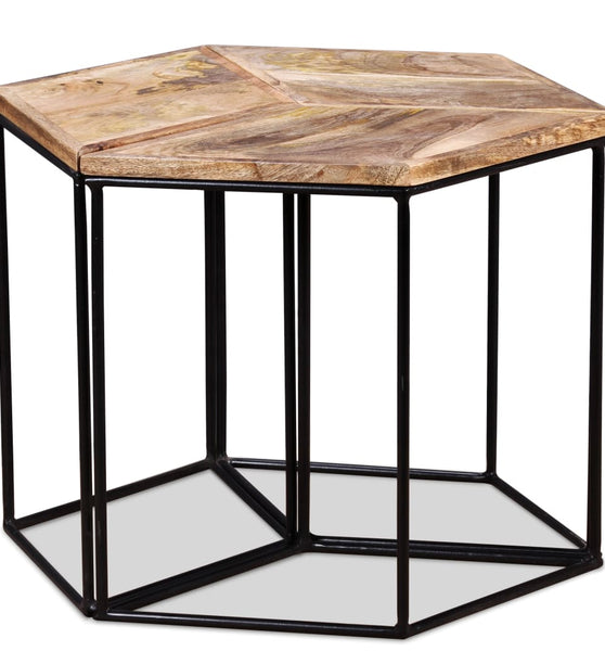 Couchtisch Massivholz Mango 56x48x40 cm