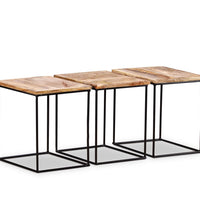 Couchtisch Massivholz Mango 56x48x40 cm