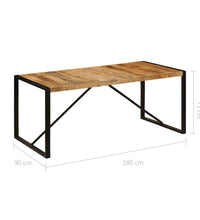 Esstisch Raues Massives Mangoholz 180 cm