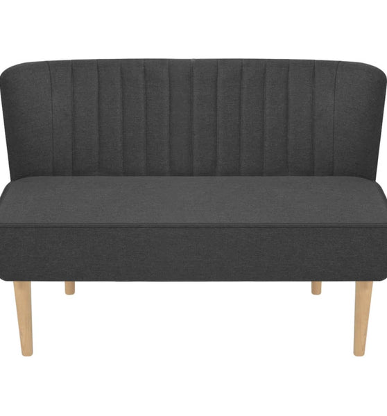 Sofa Stoff 117x55,5x77 cm Dunkelgrau