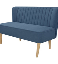 Sofa Stoff 117x55,5x77 cm Blau