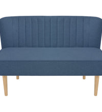 Sofa Stoff 117x55,5x77 cm Blau