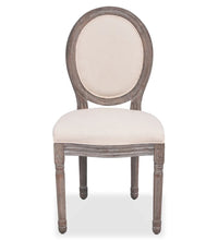 Esszimmerstühle 2 Stk. Creme Stoff