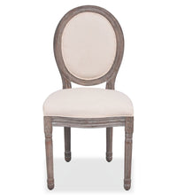 Esszimmerstühle 4 Stk. Creme Stoff
