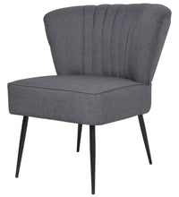 Cocktailsessel Dunkelgrau Stoff