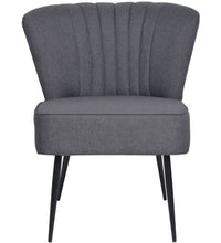 Cocktailsessel Dunkelgrau Stoff