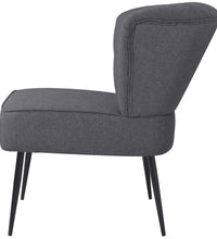 Cocktailsessel Dunkelgrau Stoff