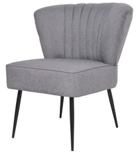 Cocktailsessel Hellgrau Stoff