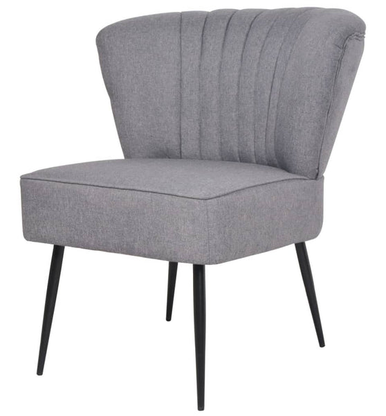 Cocktailsessel Hellgrau Stoff